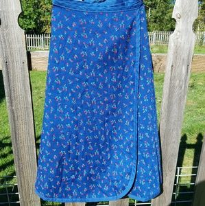 Vintage, floral, wrap around skirt